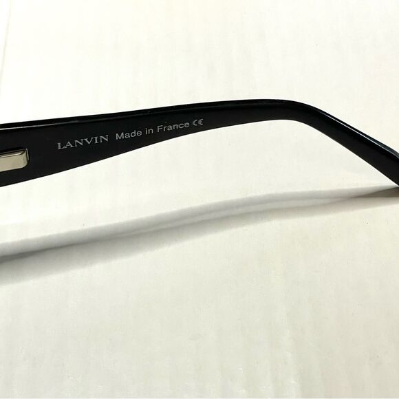Vintage LANVIN Aviator Sunglasses Burgundy Black Case Cloth LV 2101 C 03 France main image 11
